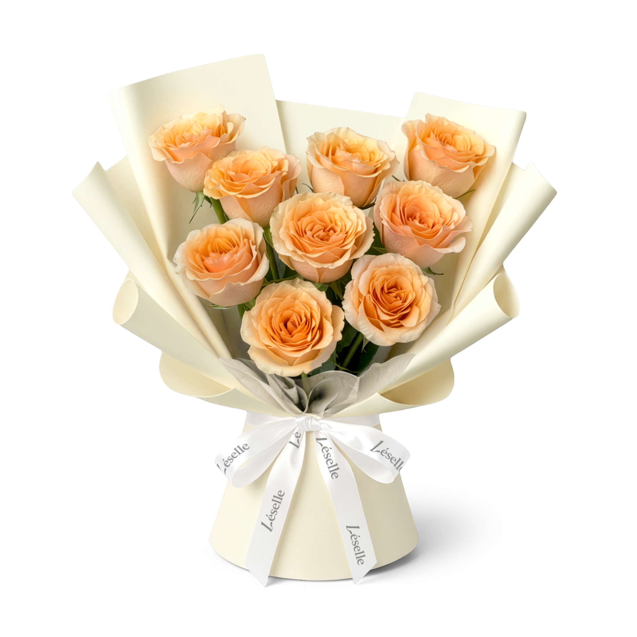 【Valentine's Limited】The Felicity // Premium Ecuadorian Peach Rose Bouquet