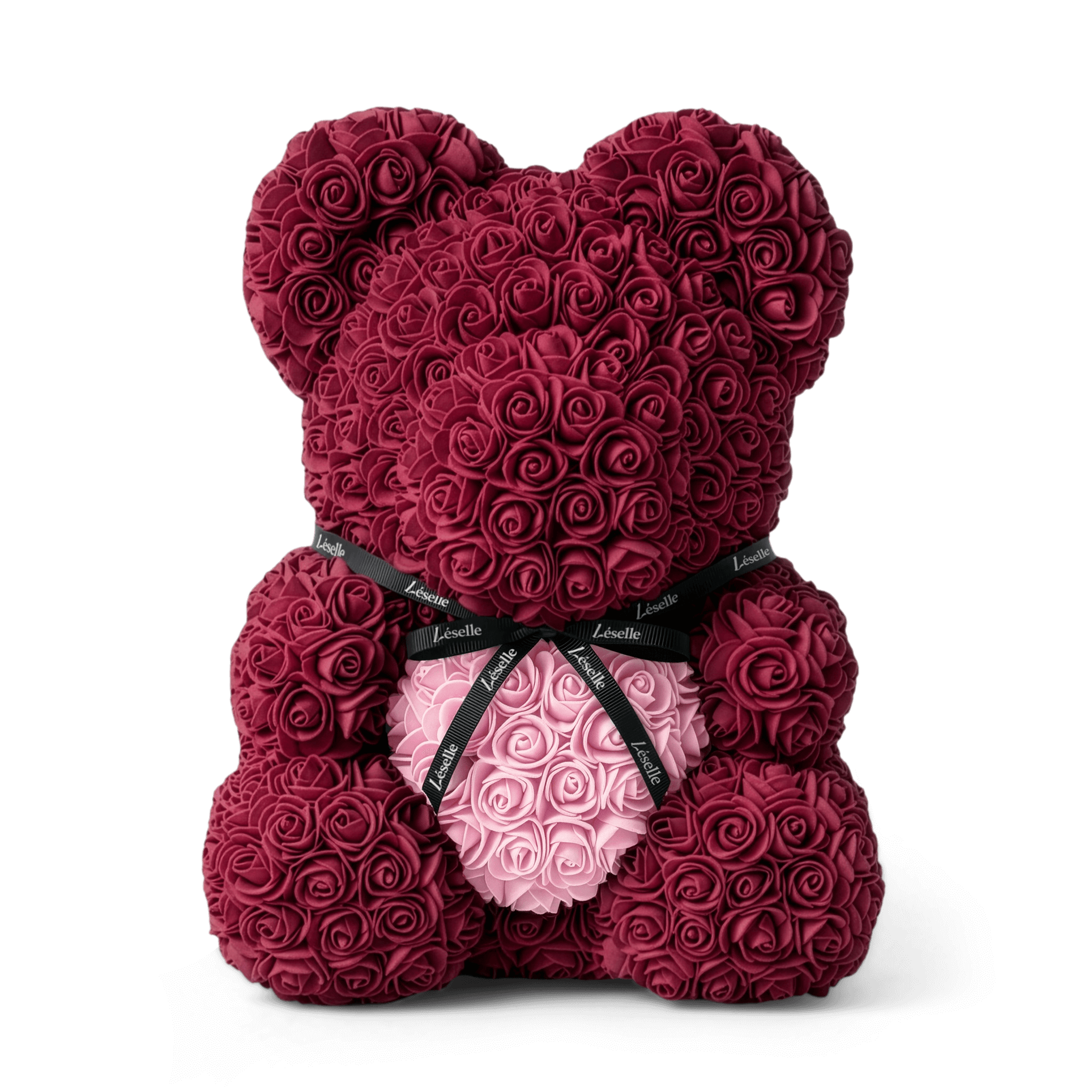 Eternal Rose Bear - Burgundy Edition