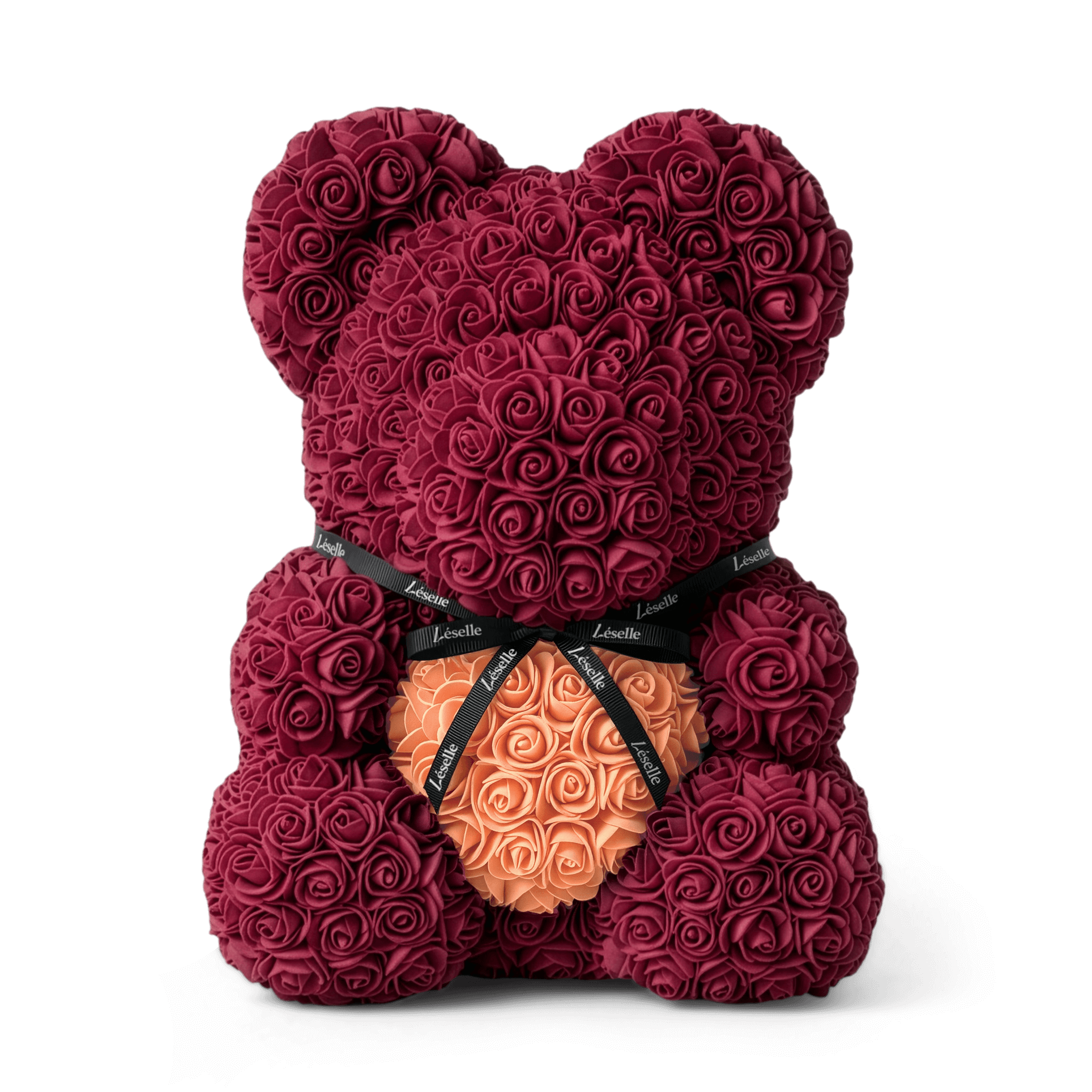 Eternal Rose Bear - Burgundy Edition