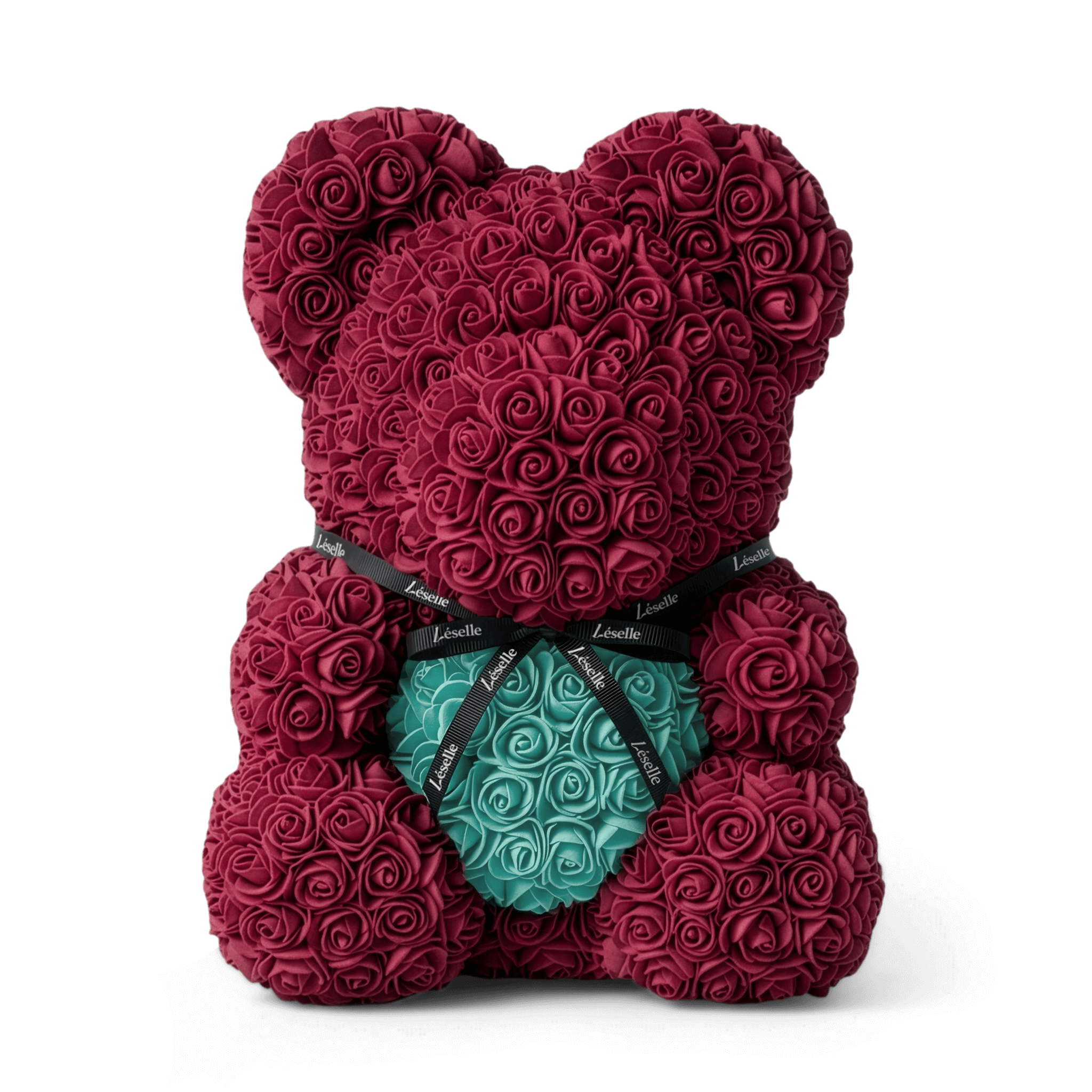 Eternal Rose Bear - Burgundy Edition