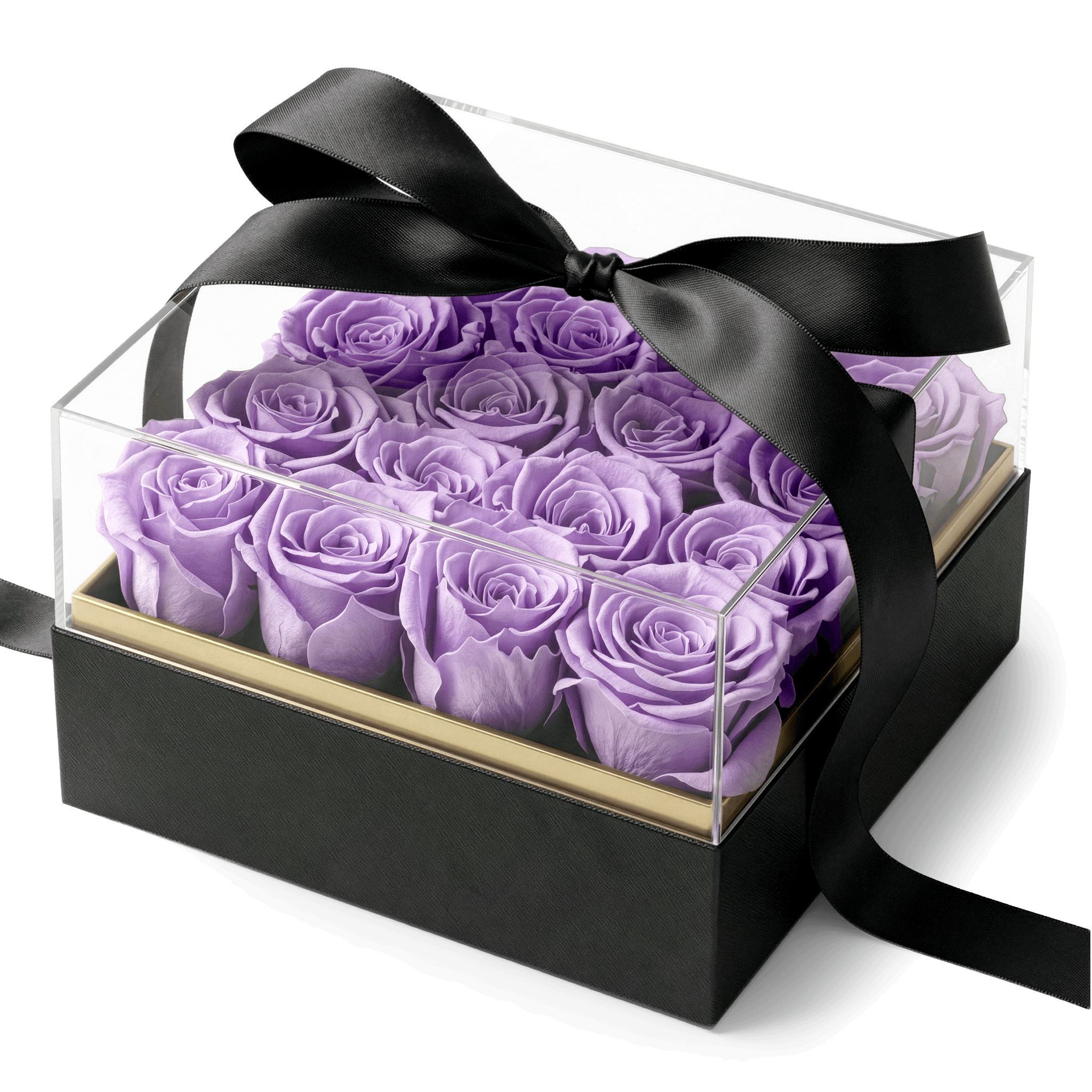Elegant Square Rose Box