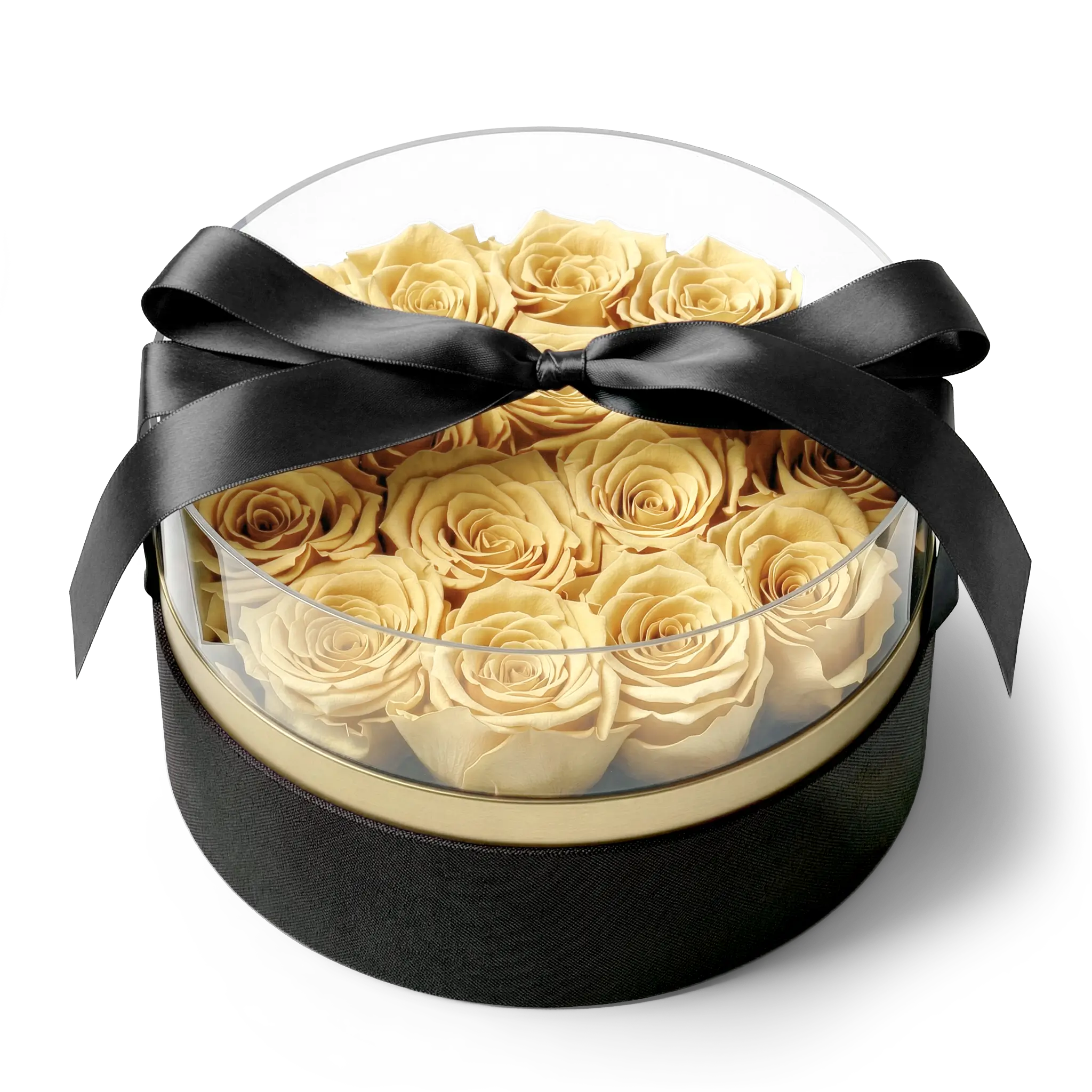 Elegant Round Rose Box