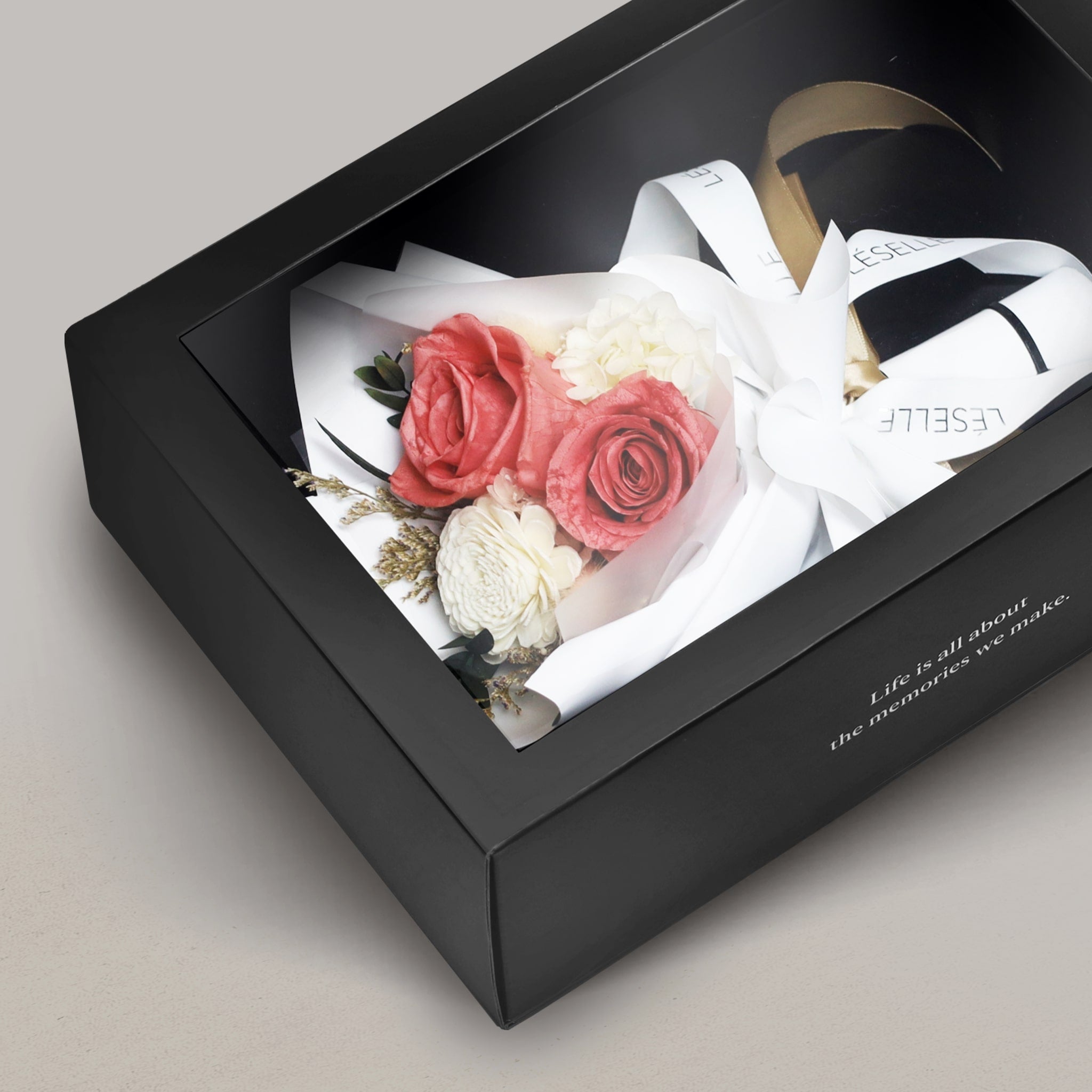 Dusty Pink Duo Preserved Rose Bouquet