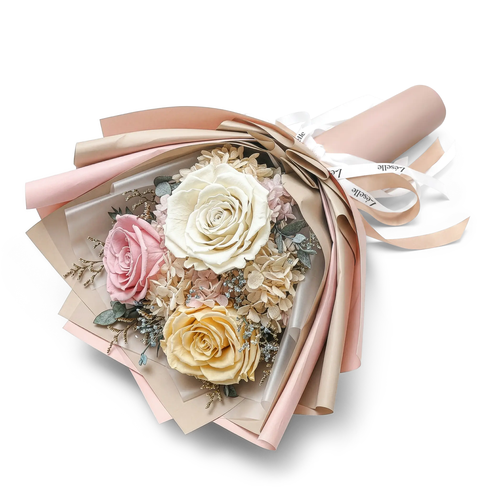 Timeless Blush Preserved Rose Bouquet