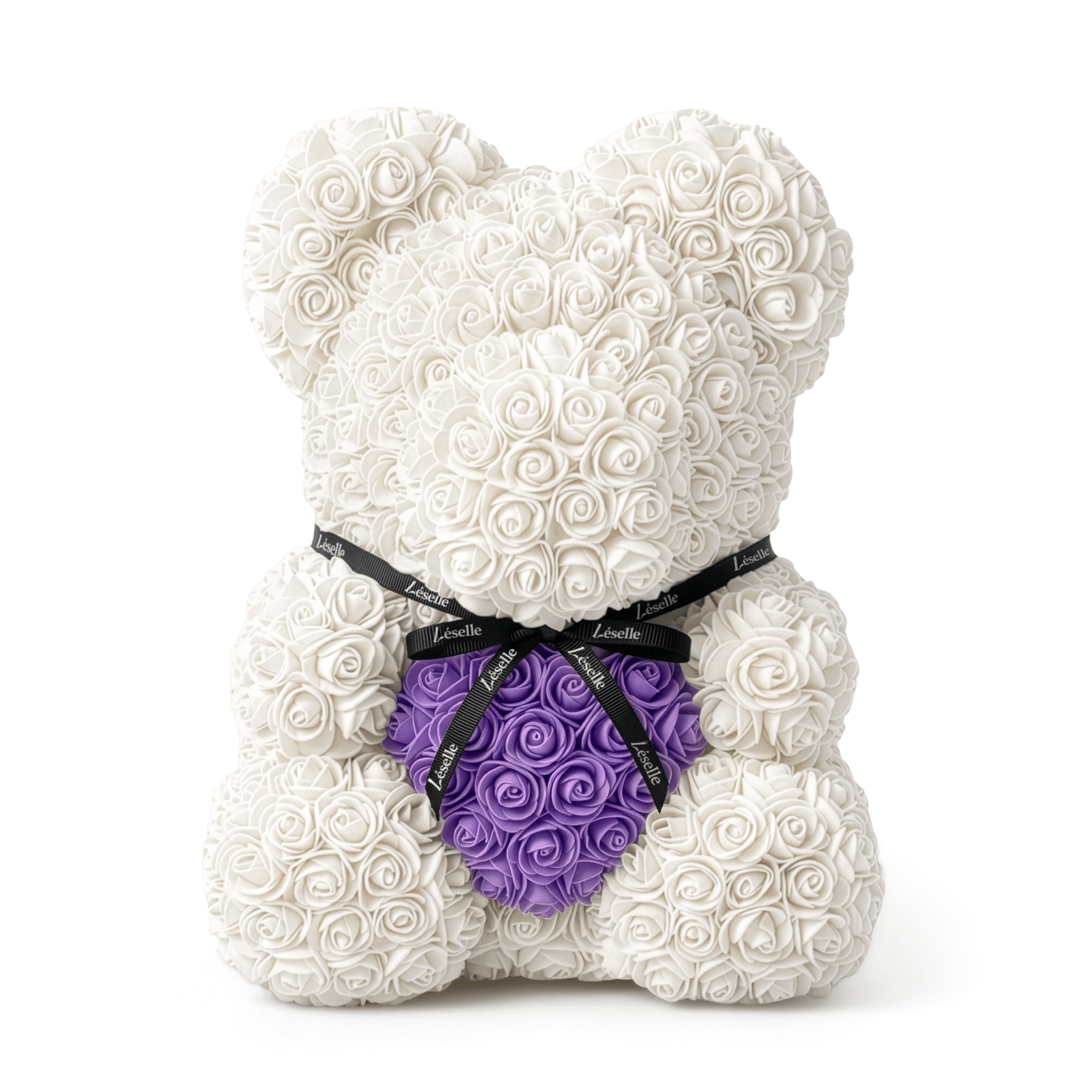 Eternal Rose Bear - Pearl White Edition