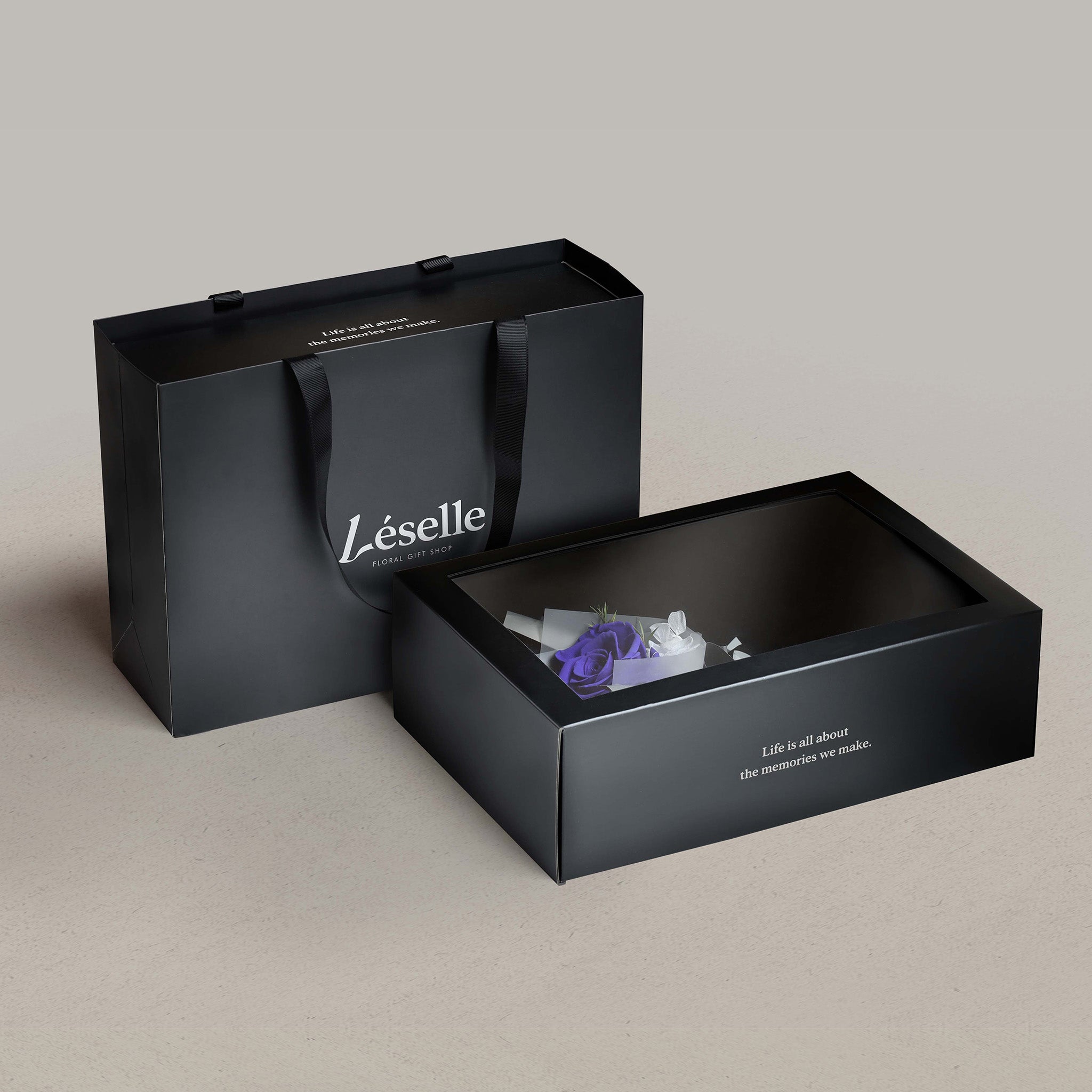 Midnight Sapphire Preserved Rose Bouquet