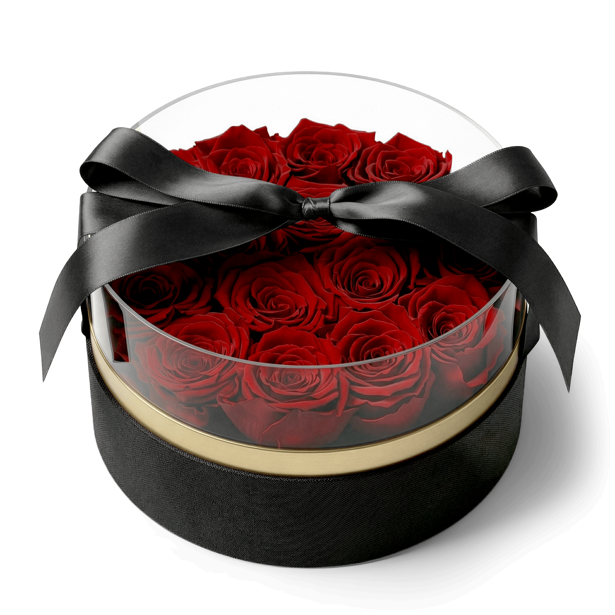 Elegant Round Rose Box