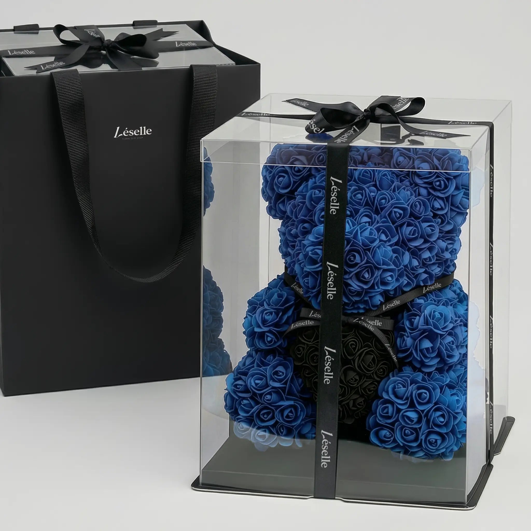 Eternal Rose Bear - Sapphire Blue Edition