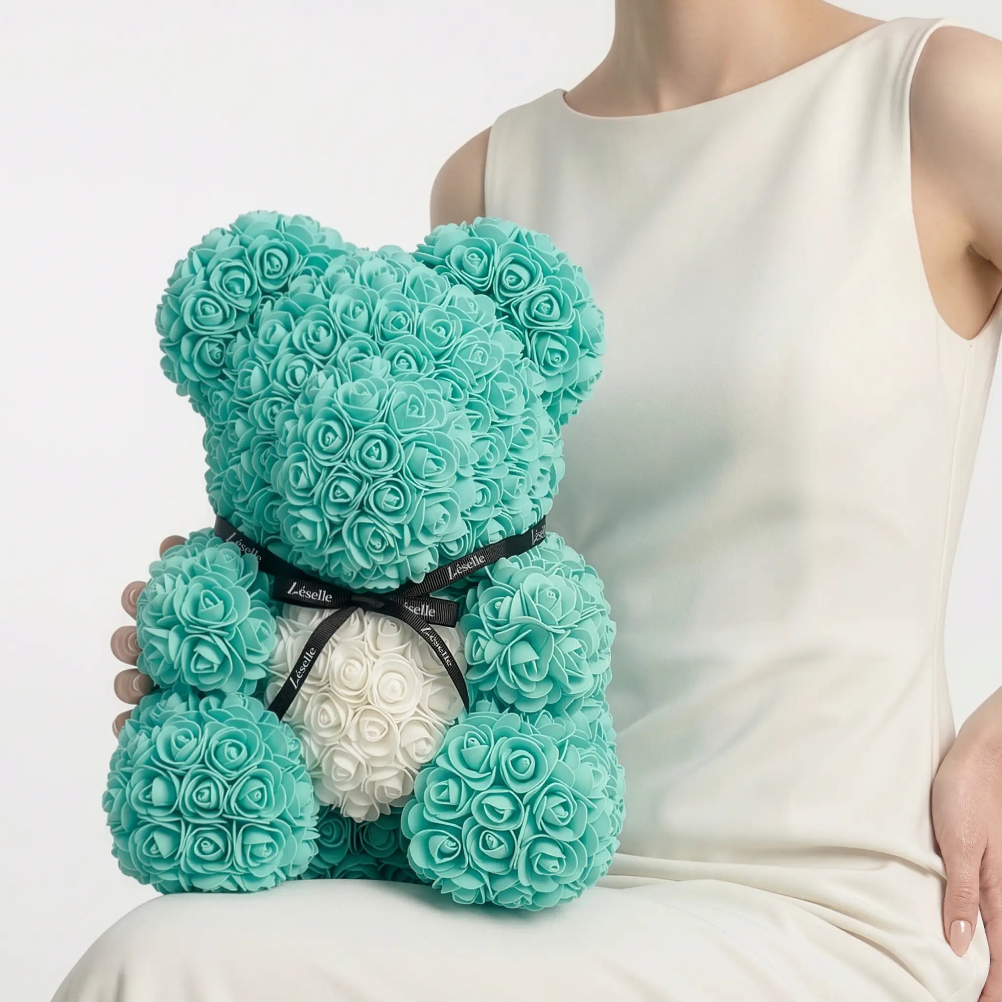 Eternal Rose Bear - Tiffany Blue Edition